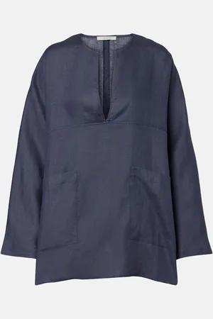 ASCENO Top oversized de lino