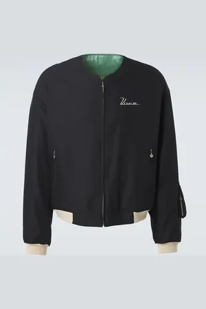 VISVIM Chaqueta Souvenir de sarga de lana y seda