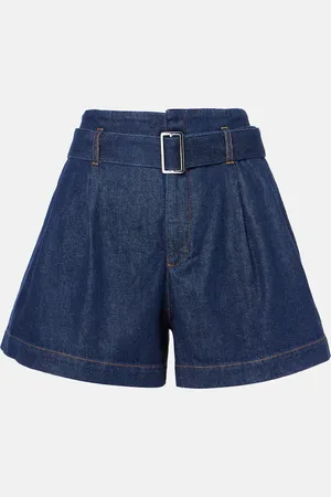 Frame Shorts The Paper Bag en denim con cinturón