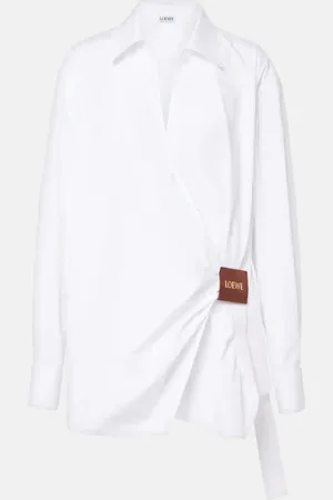 Loewe Camisa de algodón drapeada