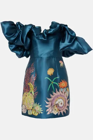 ALÉMAIS Alémais Vestido corto Dorian con volantes