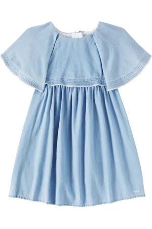 Chloé Chloé Kids Vestido en denim