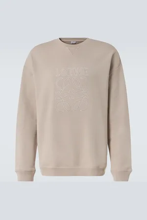 Loewe Sudadera de algodón con anagrama bordado