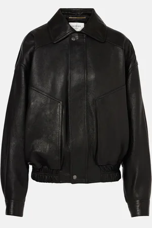 Saint Laurent Chaqueta bomber de piel