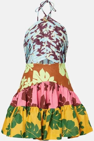 ALÉMAIS Alémais Vestido corto Poppy con cuello halter