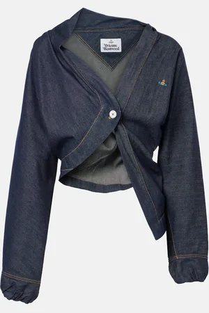 Vivienne Westwood Camisa Natalia de chambray cropped