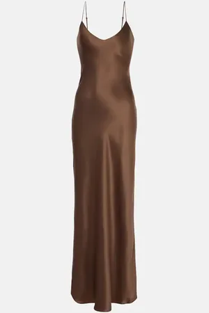 NILI LOTAN Vestido lencero Cami de satén de seda