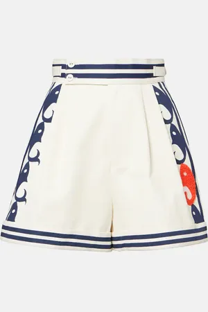 ALÉMAIS Alémais Shorts Marine de algodón estampados