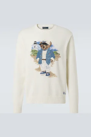 Ralph Lauren Jersey Polo Bear de algodón en intarsia