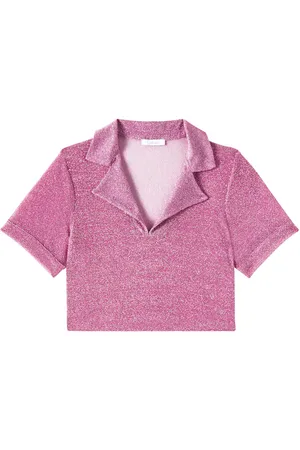 Oseree Oséree Kids Polo Lumière de lamé cropped