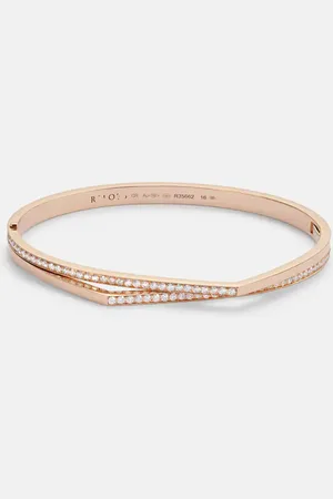 Repossi Pulsera Antifer de oro rosa de 18 ct con diamantes