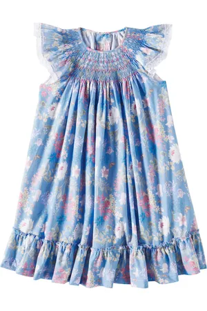La Coqueta Vestido Dhalia de algodón fruncido