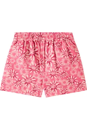 Scotch&Soda Shorts de algodón y lino floral