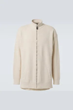 Balenciaga Cárdigan con cremallera de mezcla de algodón