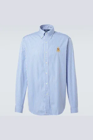 Ralph Lauren Camisa a rayas de popelín de algodón