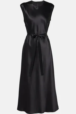 Joseph Vestido midi Garnier de satén de seda