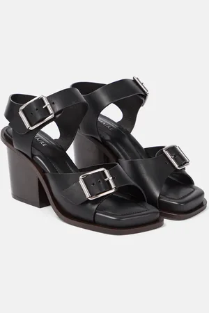 LEMAIRE Sandalias de piel adornadas