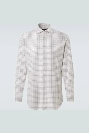 Dunhill Camisa de algodón a cuadros
