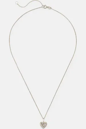 STONE AND STRAND Collar Piece of My Heart de oro de 14 ct con diamantes