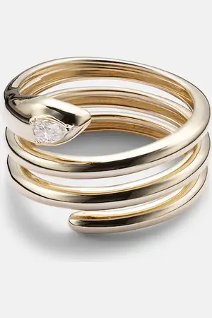 STONE AND STRAND Anillo de oro de 14 ct con diamantes