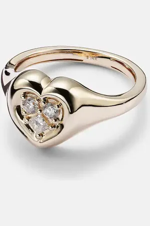 STONE AND STRAND Anillo de oro de 14 ct con diamantes