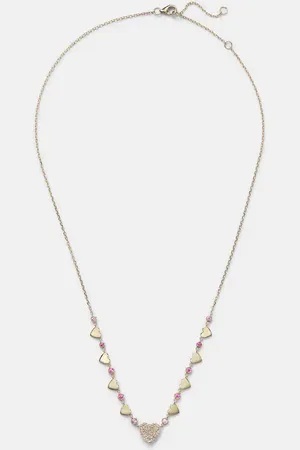 Roxanne First Collar de oro de 14 ct con diamantes de zafiros