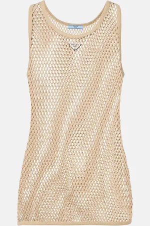 Prada Top de algodón sin mangas
