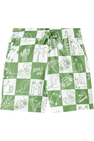 Stella McCartney Shorts de algodón a cuadros