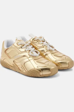 VERSACE Zapatillas Galaxia de piel metalizada