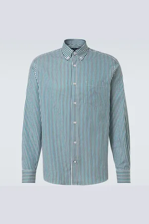 Dunhill Camisa de algodón a rayas