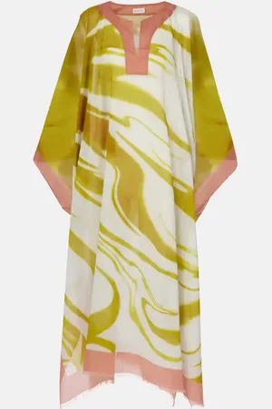 DRIES VAN NOTEN Caftán de algodón estampado