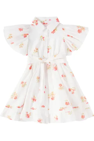 Petite Amalie Vestido de gasa de algodón floral