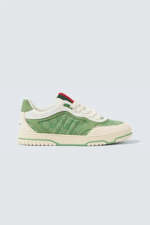 Gucci Zapatillas Re-Web con piel