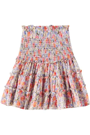 Petite Amalie Falda de gasa de algodón floral