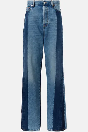 Gucci Jeans anchos de tiro bajo con paneles