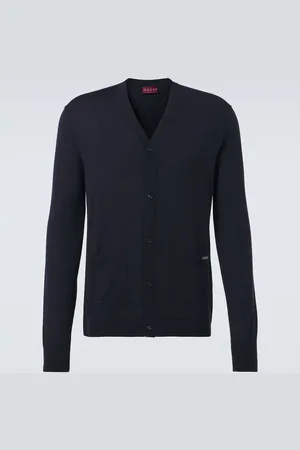 Gucci Cárdigan de lana con logo