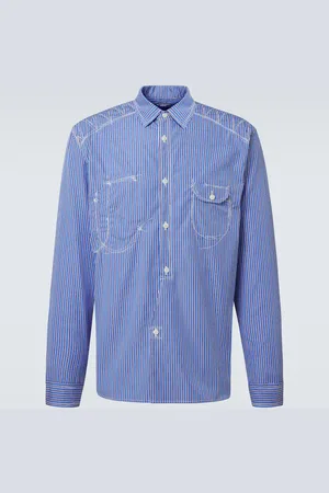 JUNYA WATANABE Camisa Bengal de algodón a rayas