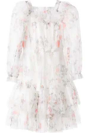 Petite Amalie Vestido de tul floral a capas