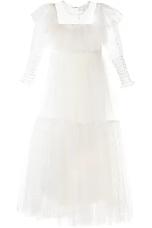 Petite Amalie Vestido de tul con volantes y glitter