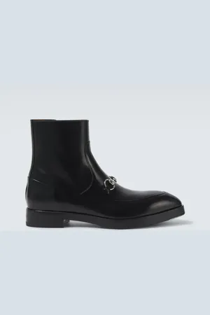 Gucci Botines de piel con Horsebit