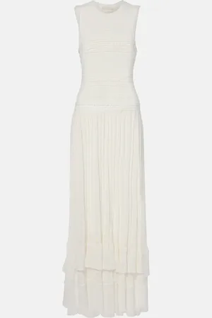 ULLA JOHNSON Vestido largo Mireille de punto