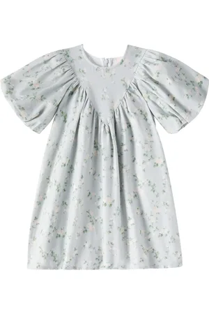 Petite Amalie Vestido de chambray de algodón floral