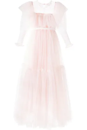 Petite Amalie Vestido de tul con volantes y glitter