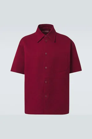 Gucci Camisa oversized de algodón GG en jacquard