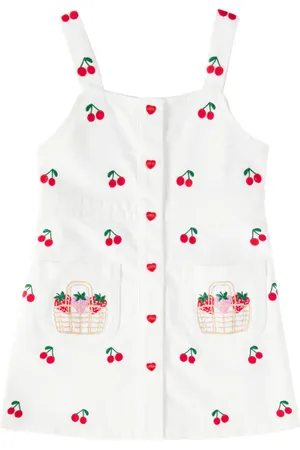 Stella McCartney Vestido en denim bordado