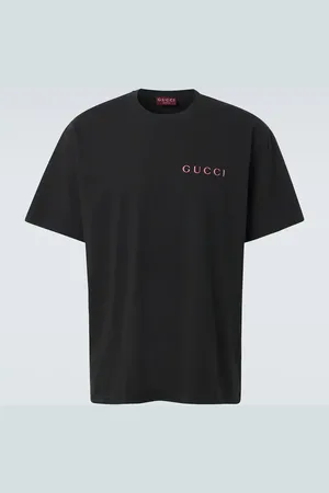 Gucci Camiseta de jersey de algodón con logo