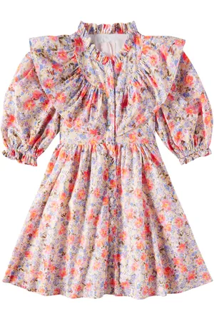 Petite Amalie Vestido de gasa de algodón floral