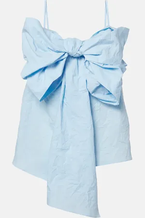 Acne Studios Top de algodón con lazo