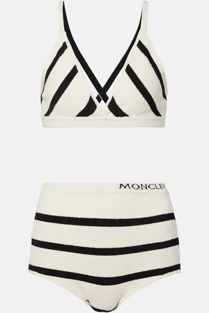 Moncler Set de bralette y braga en mezcla de algodón