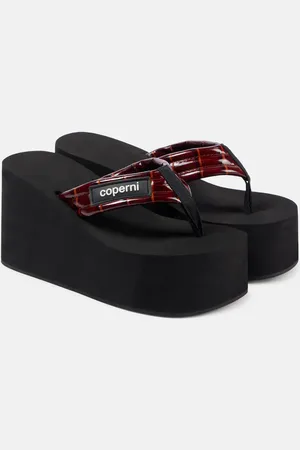 COPERNI Sandalias con plataforma piel con logo